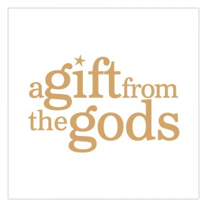 a_gift_from_the_gods_logo_greeting_card_gold